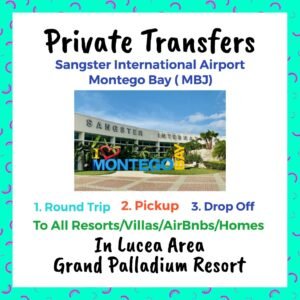 Private Transfer From Sangster International Airport Montego Bay to All Resorts, Villas, AirBnbs & Homes in Lucea Area